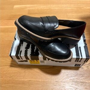 Black Leather Men's Loafers